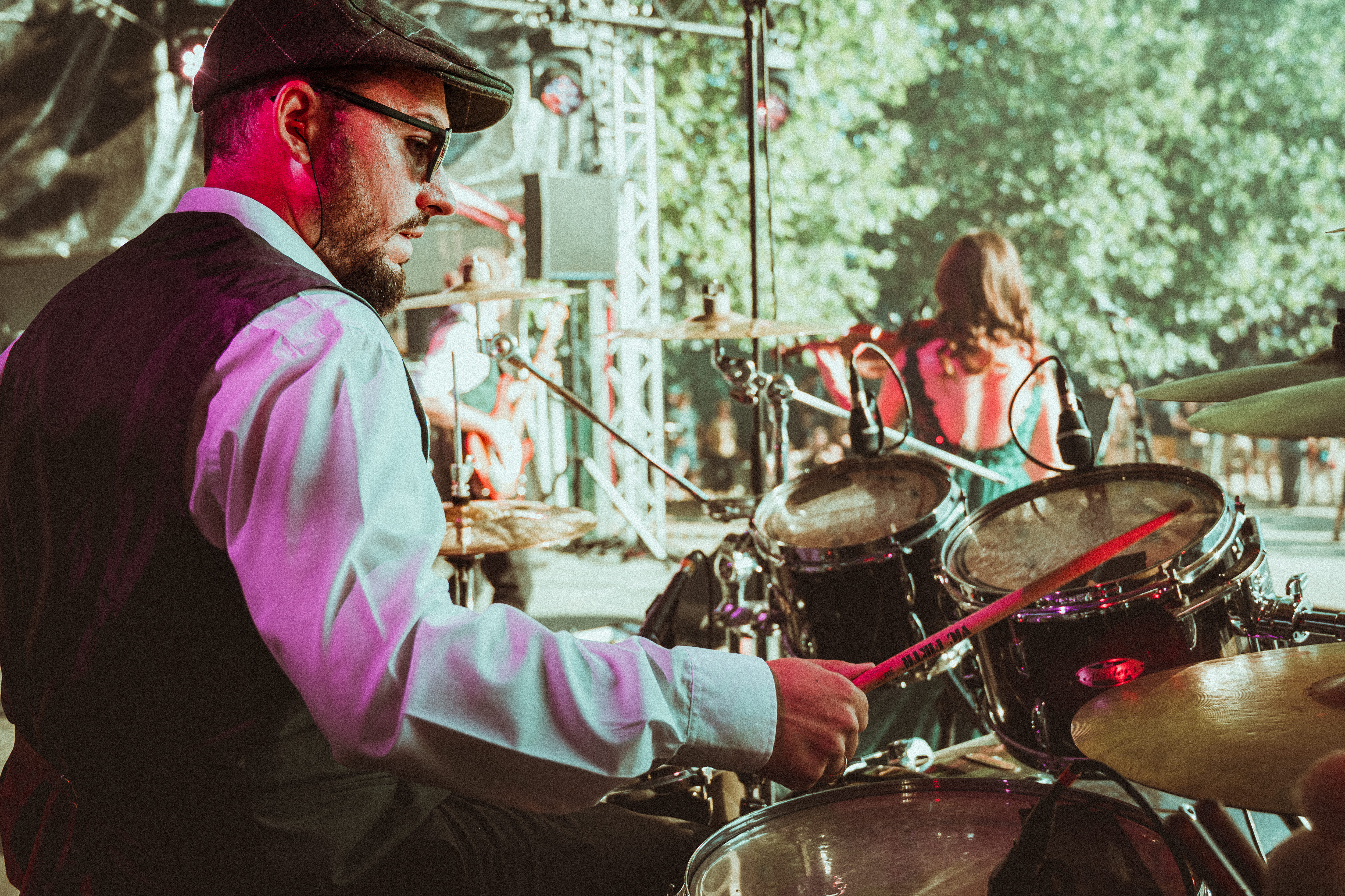 Concert exterieur groupe