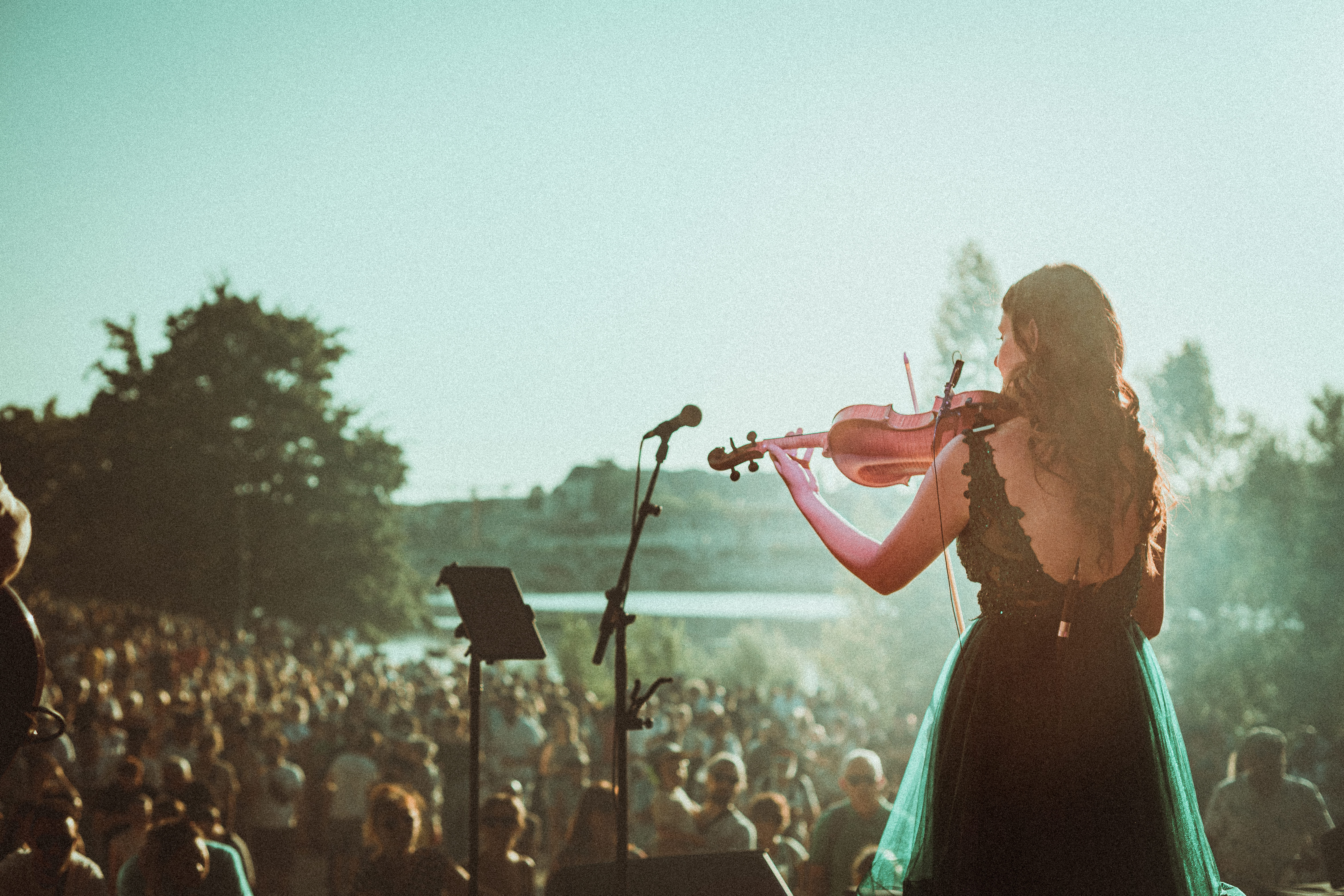 Concert exterieur groupe