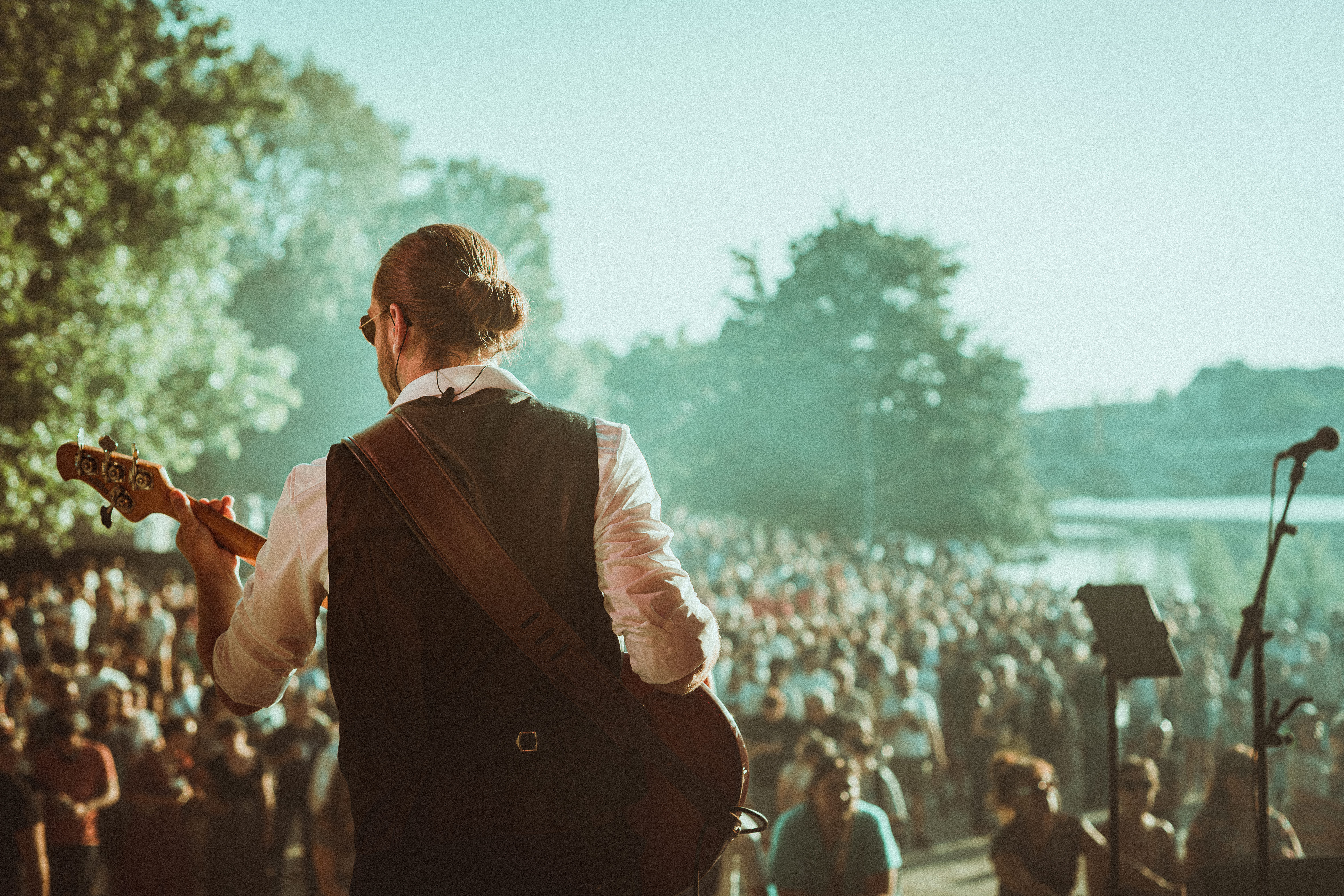 Concert exterieur groupe